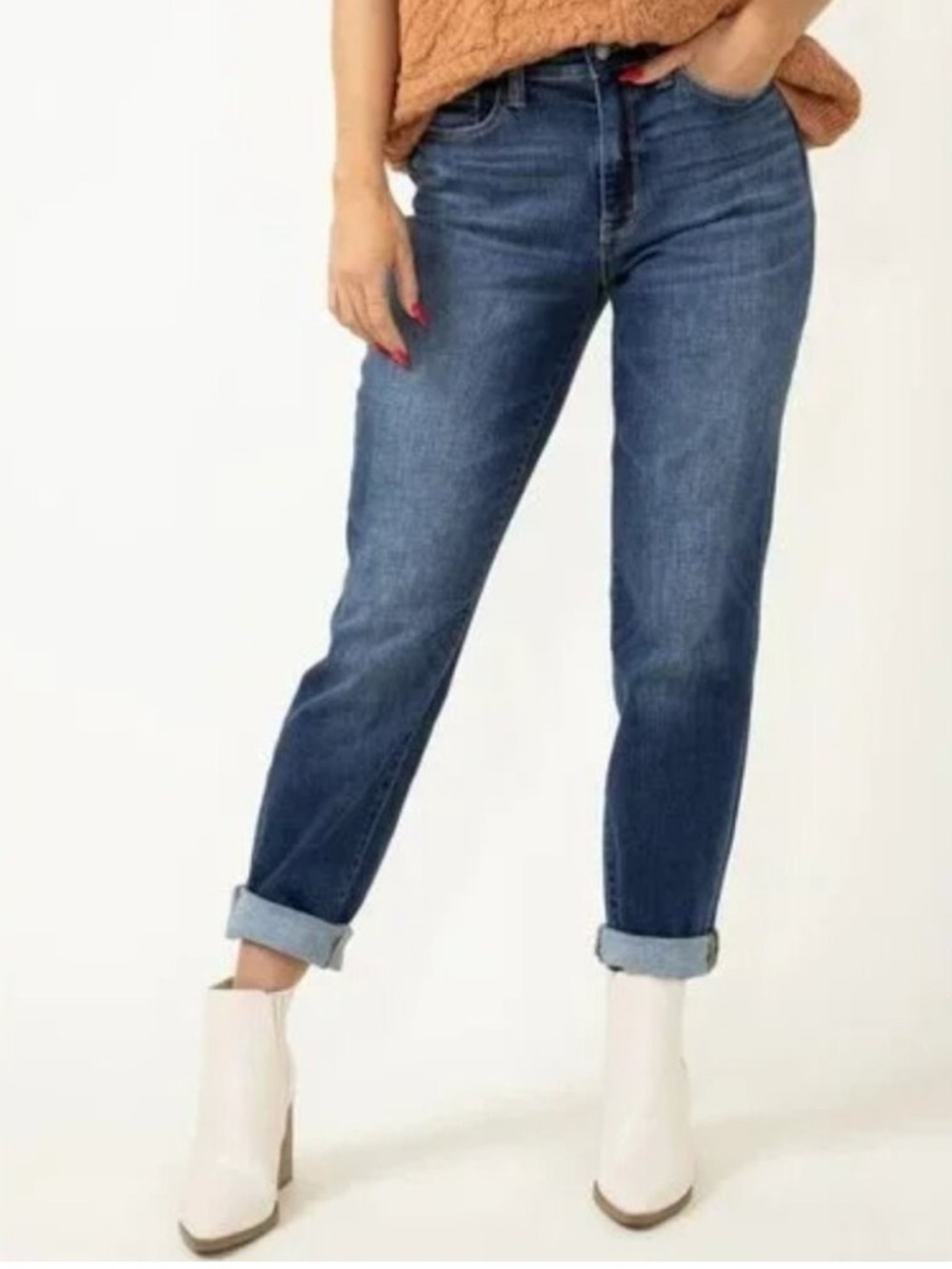 Judy Blue Boyfriend Fit Jeans Size 15 / 32 Dark Wash